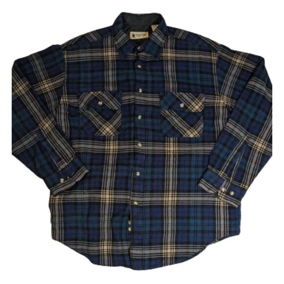 Vintage Northern Territory Plaid Flannel 80's 90's Size Large - Picture 1 of 3